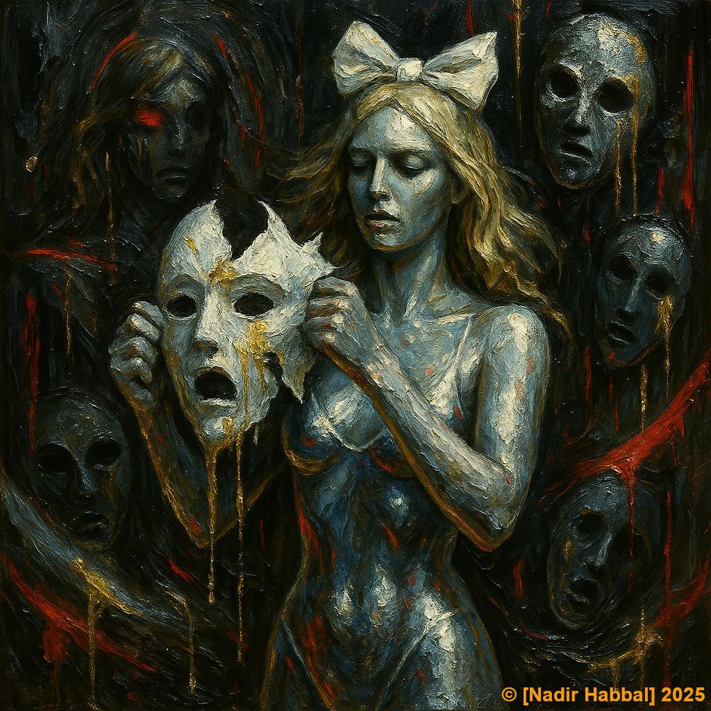 An_oil_painting_on_canvas_in_Gothic_and_Dadaism_st