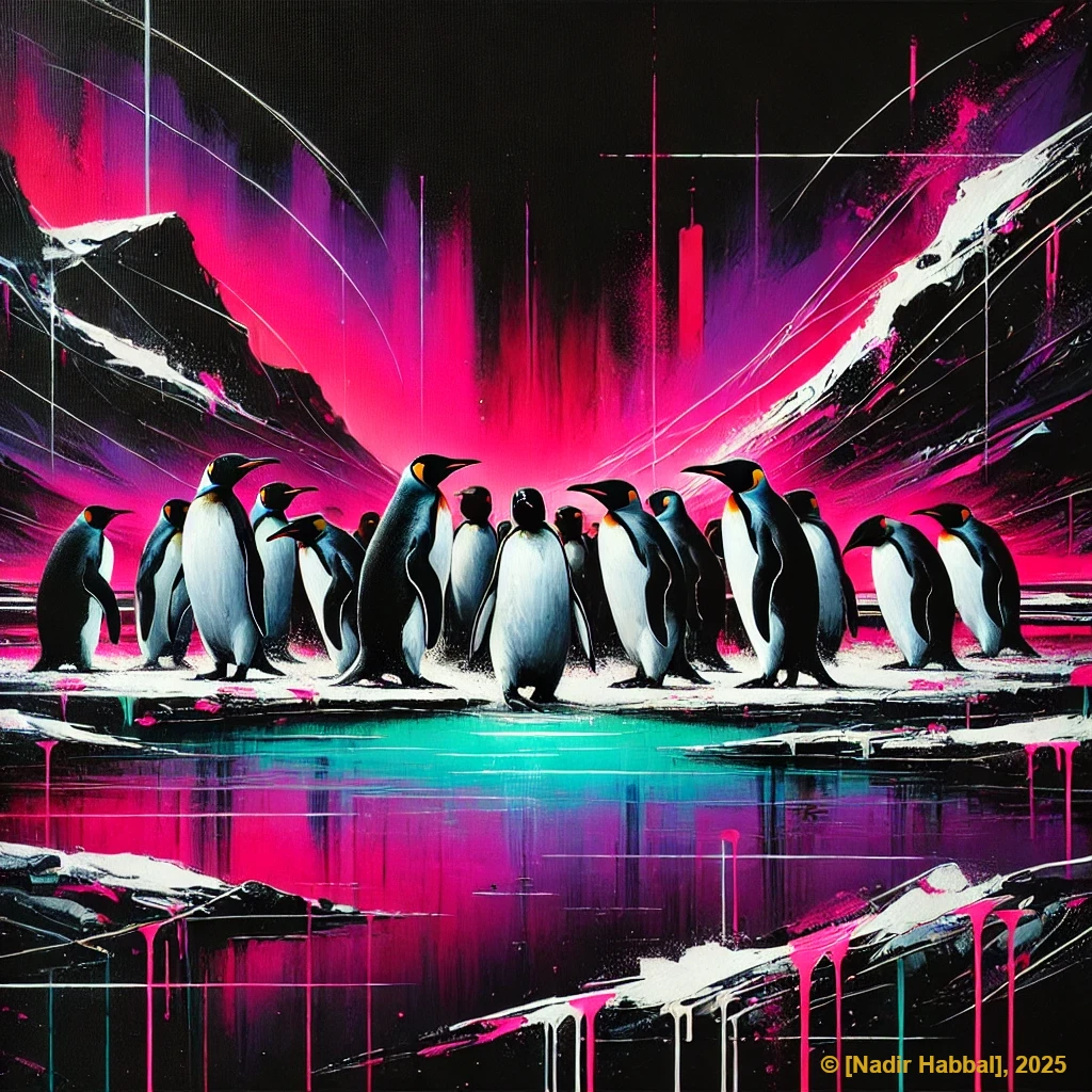 moderne Malerei-Gefrorene Gemeinschaft